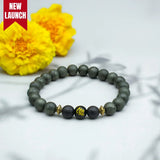Raw Pyrite Bracelet with Ram Bead