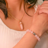 Taurus Zodiac Gift Box with Rose Quartz Crystals