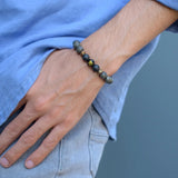Raw Pyrite Bracelet with Ram Bead