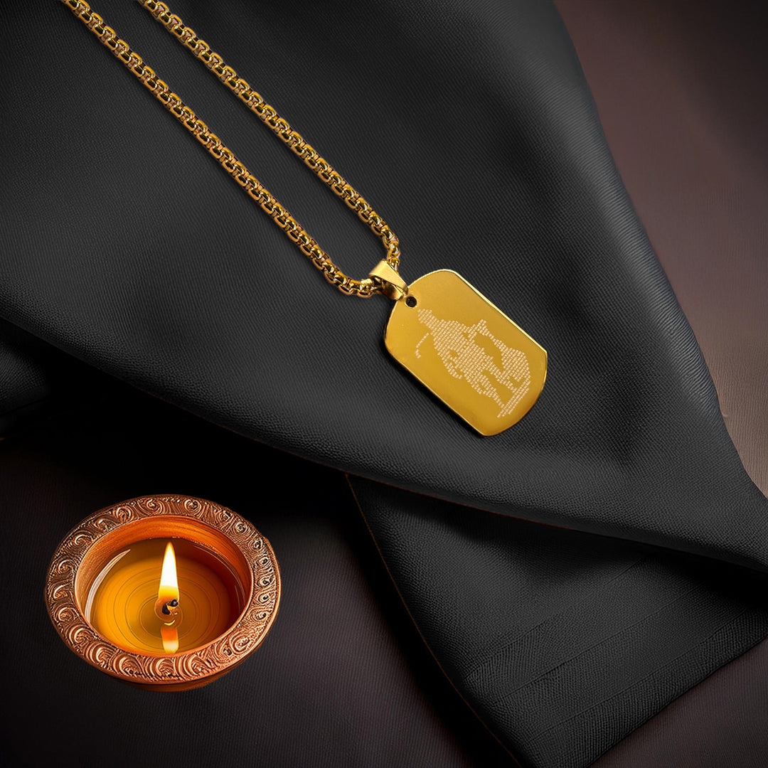 Shree Hanuman Chalisa Pendant Gold