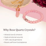 Taurus Zodiac Gift Box with Rose Quartz Crystals