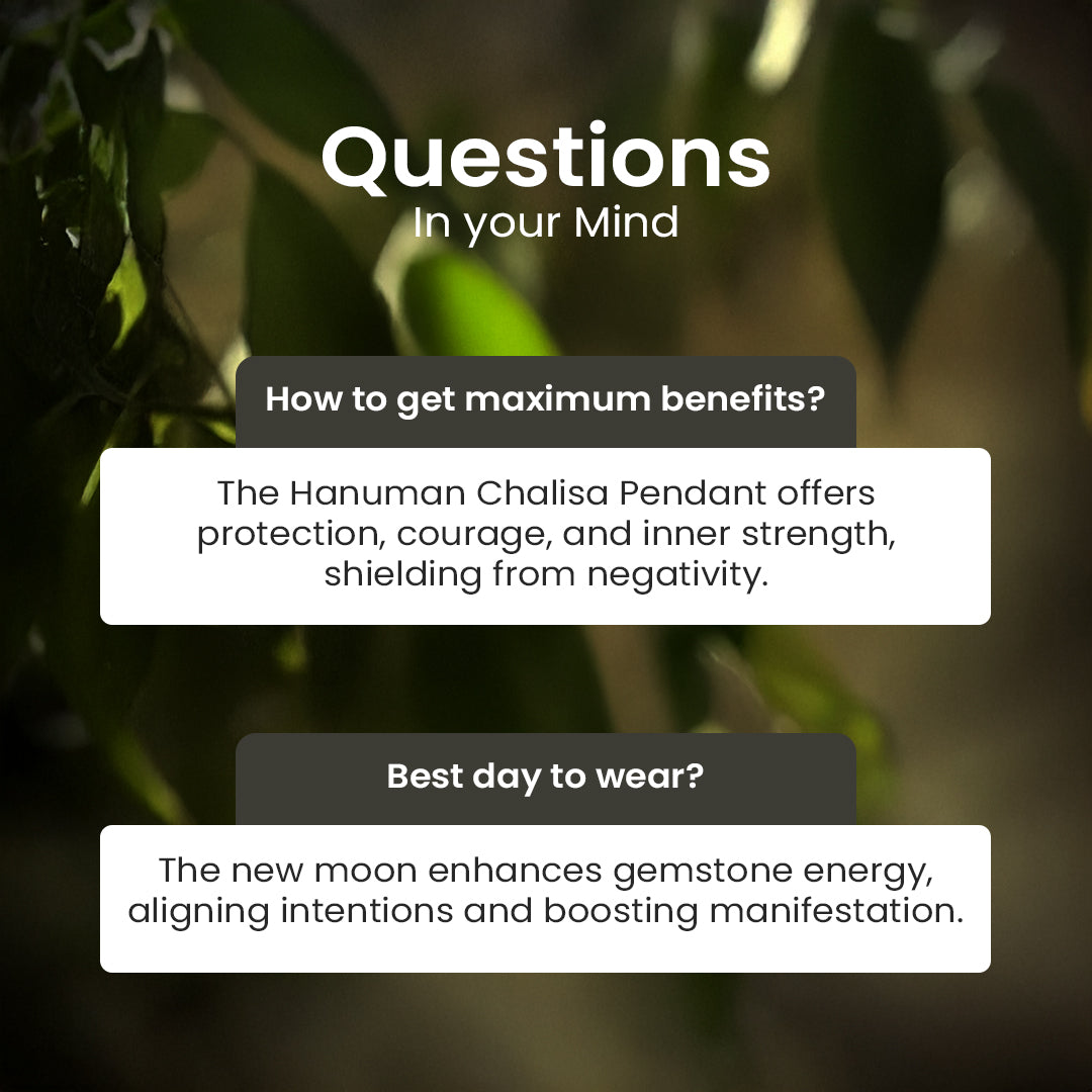 Shree Hanuman Chalisa Pendant Gold