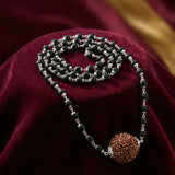 Karungali Mala With 5 Mukhi Rudraksha