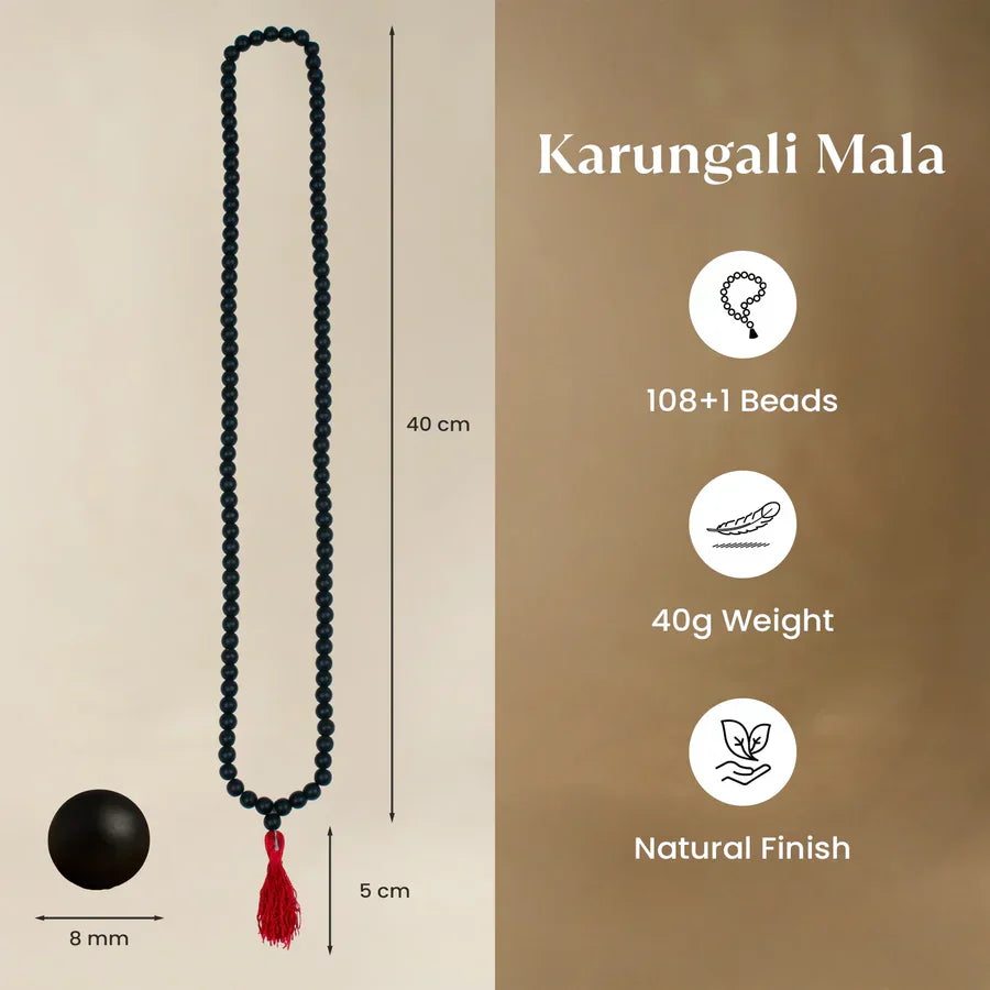 Karungali Mala - 108 Beads