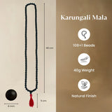 Karungali Mala with 108+1 Ebony Wood Beads
