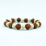 5 Mukhi Rudraksha Tulsi Bracelet