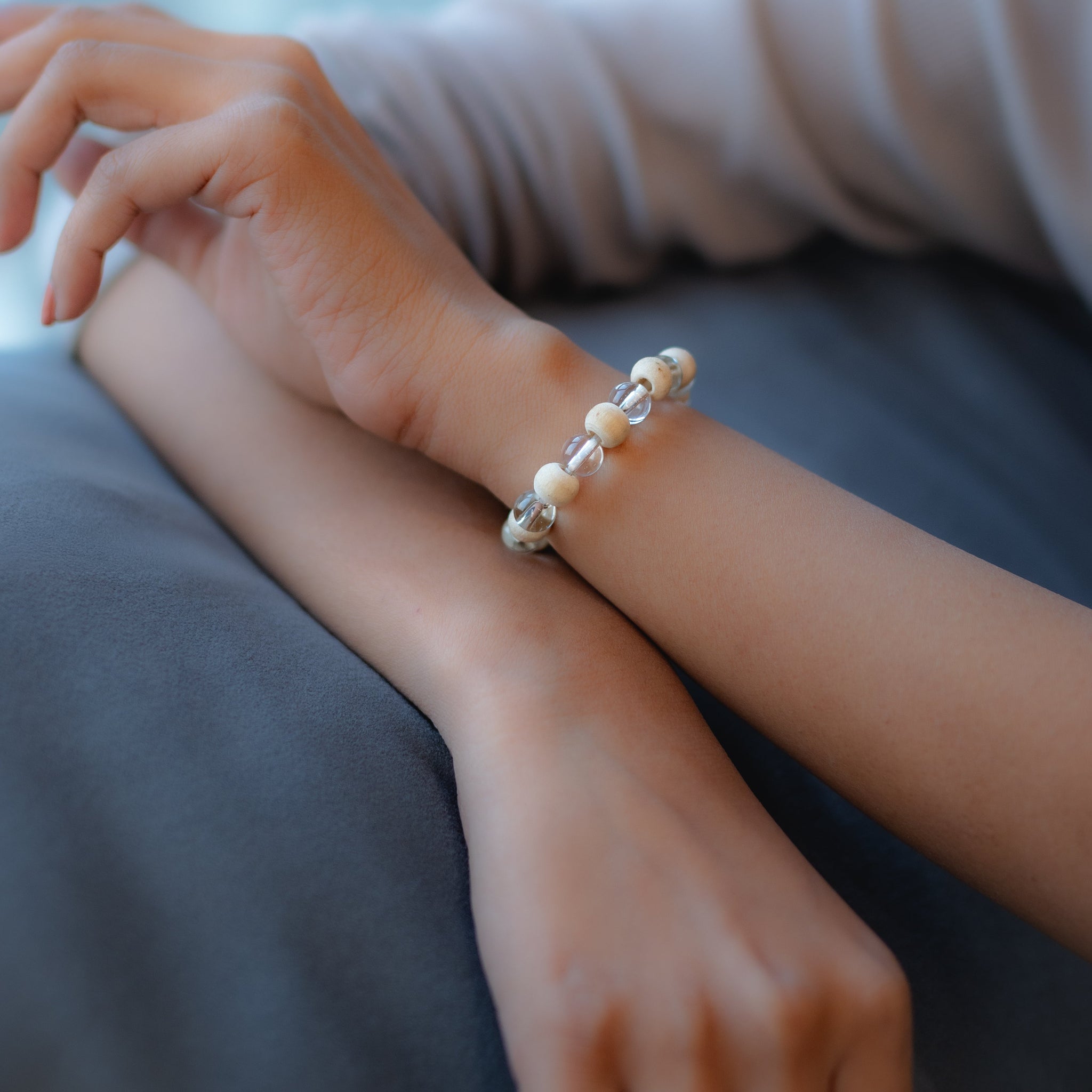 Crystal with Tulsi Bracelet