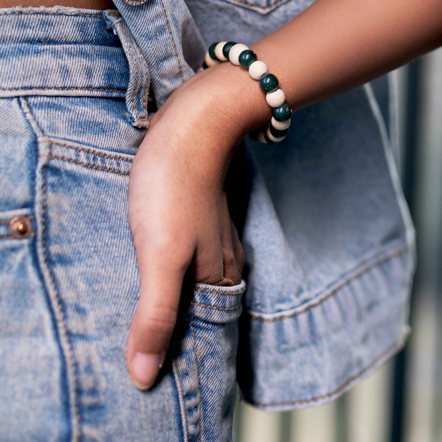 Green Jade Tulsi Bracelet
