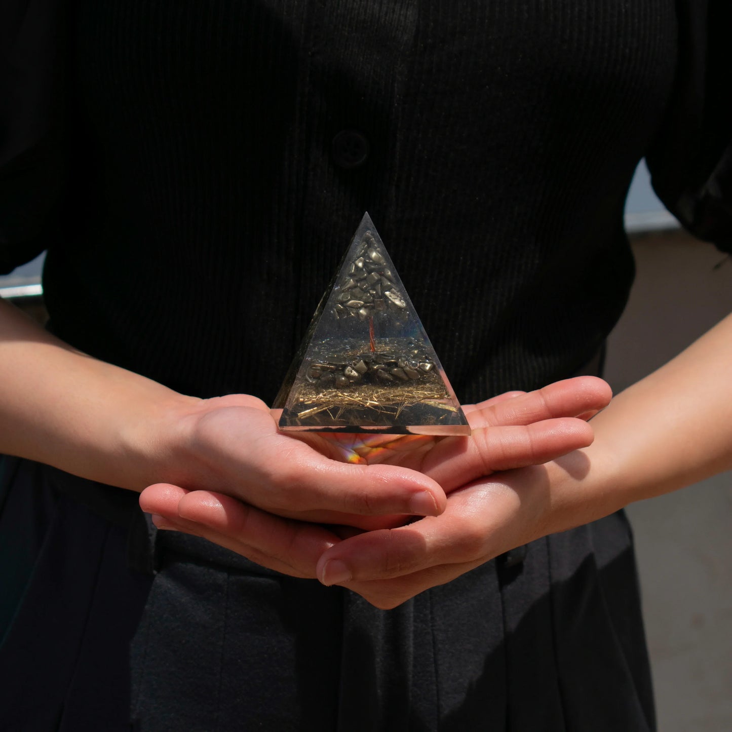 Pyrite Money Magnet Pyramid