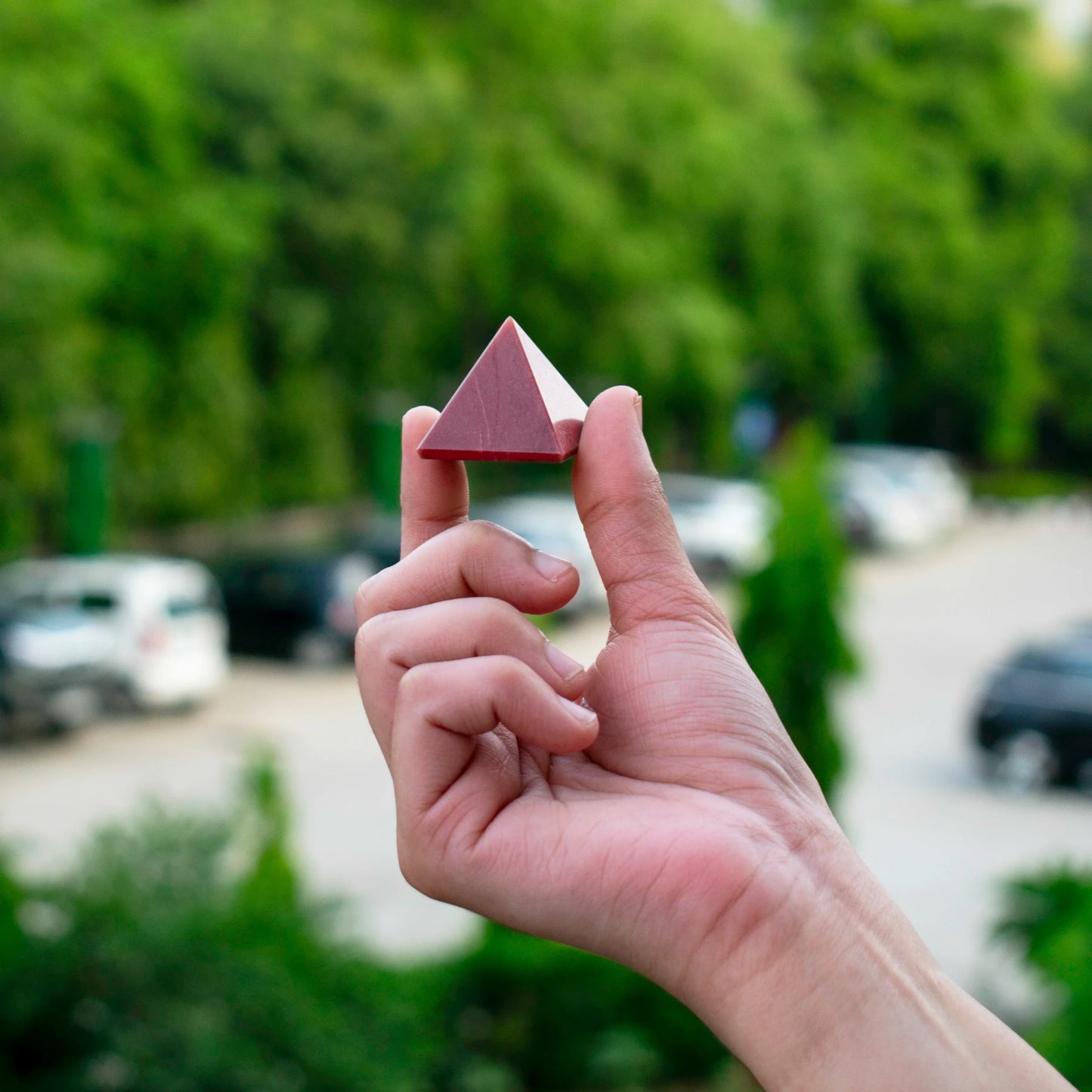 Red Jasper Pyramid