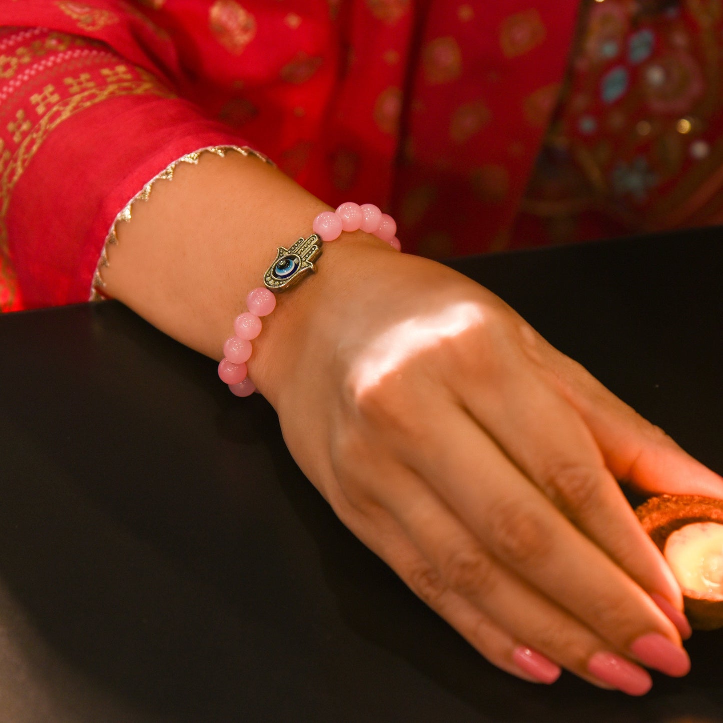 Love Attraction with Evil Eye Hamsa Bracelet