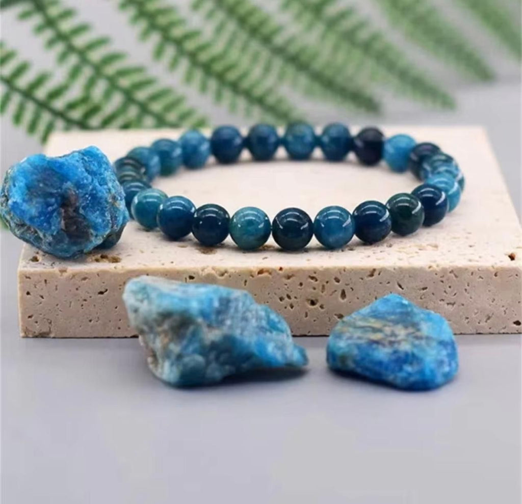 Blue Apatite Motivation Bracelet – Creativity & Power Enhancer