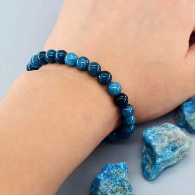 Blue Apatite Motivation Bracelet – Creativity & Power Enhancer