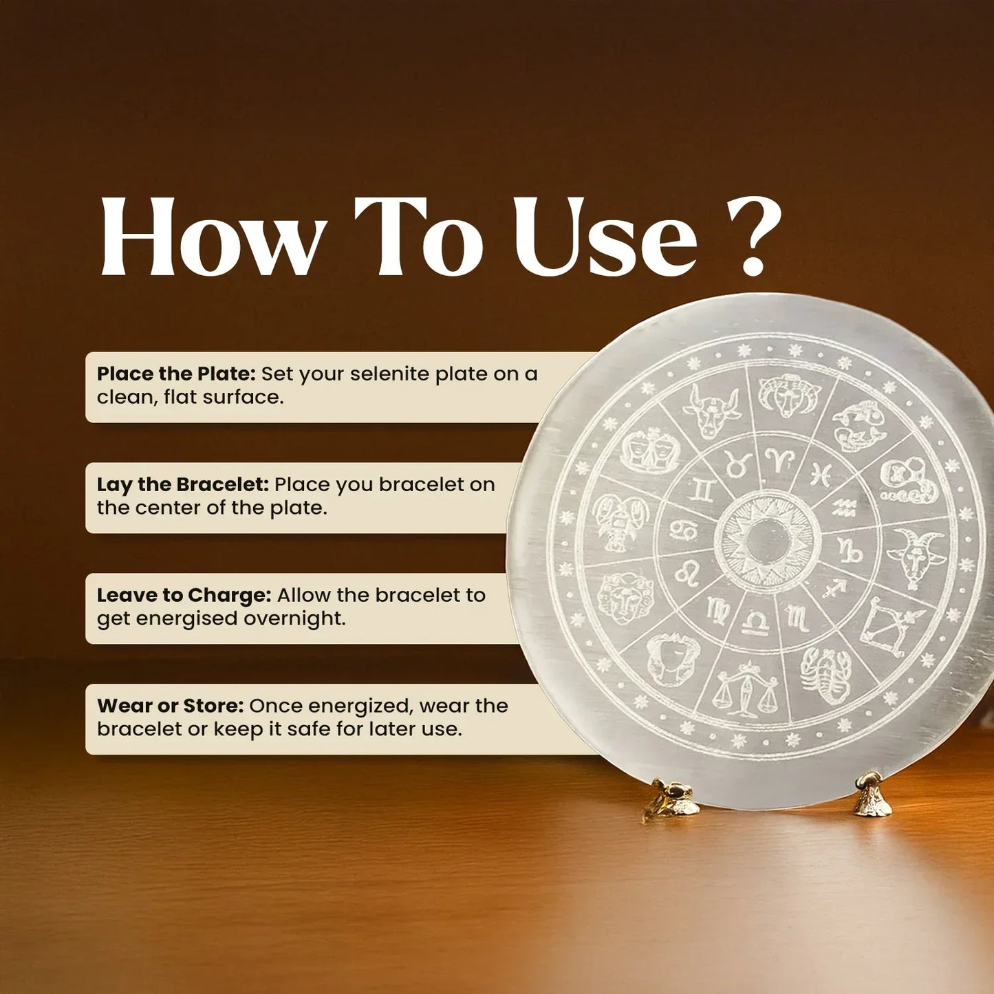 Selenite Crystal Recharging Plate