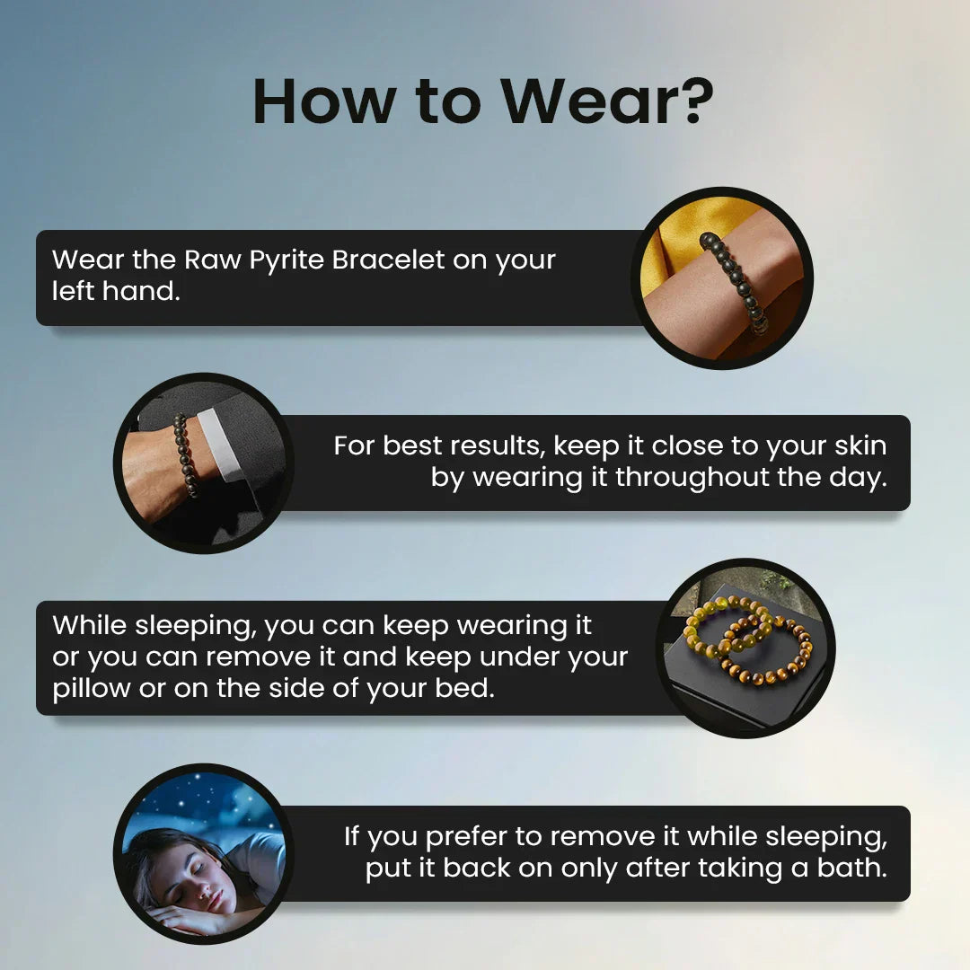 Raw Pyrite Bracelet