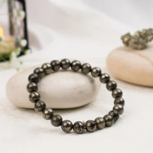 Bracelet Combo Set – Natural Citrine, Green Aventurine & Pyrite Crystal Bracelet | Wealth, Prosperity, Success & Protection | 8mm Stretch Bracelet for Men & Women