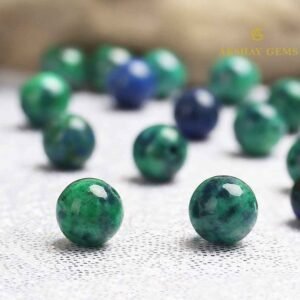 Lapis Chrysocolla (Azurite) Round Beads Healing Gemstone Loose Beads