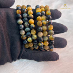 Golden Blue Tiger Eye (Cats eye) Bracelet