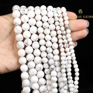 Natural White Howlite String
