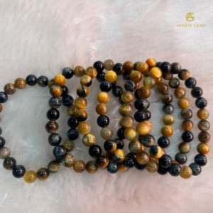 Golden Blue Tiger Eye (Cats eye) Bracelet