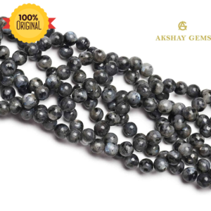 Natural Larvikite Round Beads Healing Gemstone Loose Beads