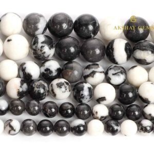 Natural Zebra Jasper Round Beads Healing Gemstone Loose Beads