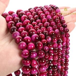 Pink Tiger Eye String