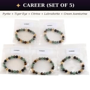 Intention Crystal Bracelet Starter Kit | 7 Designs | 5 Pcs Each | 8mm Natural Gemstone Beads | Wholesale
