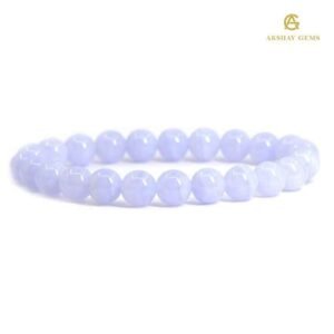 Natural Blue Lace Agate Bracelet