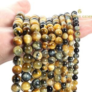 Golden Blue Tiger Eye (cats eye) String
