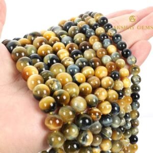 Golden Blue Tiger Eye (cats eye) String