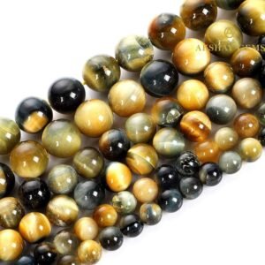 Golden Blue Tiger Eye (cats eye) String