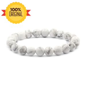 Natural White Howlite Bracelet