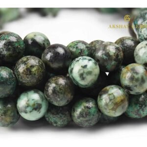 Natural African Turquoise Round Beads String