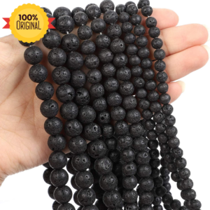 Natural Lava Round Beads Healing Gemstone Loose Beads