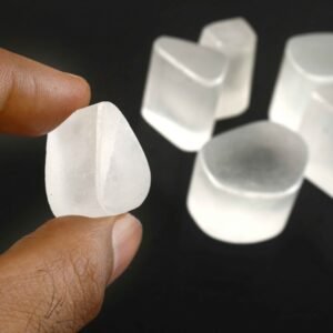 Natural Selenite Tumble Stones – Polished Healing Crystal for Decor, Reiki & Meditation