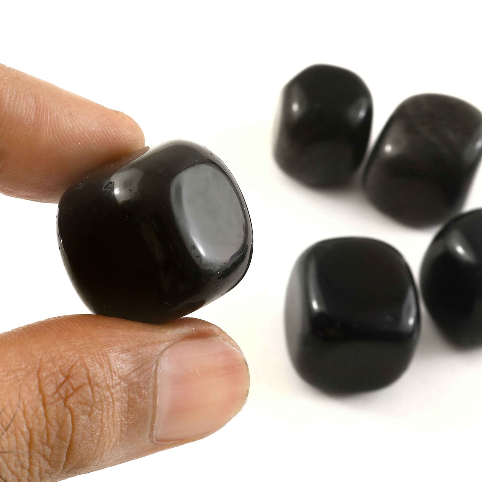 Natural Black Obsidian Tumble Stones – Polished Healing Crystal for Protection, Grounding, Reiki & Meditation - Image 3